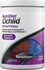 Seachem NutriDiet Cichlid Fish Flakes - Probiotic Formula with GarlicGuard 100g