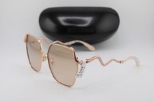 NEW ROBERTO CAVALLI SRC 035 COL. 8FCG ROSE GOLD CLEAR AUTHENTIC SUNGLASSES 59-16