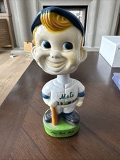 Vintage NY New York Mets Baseball Green Base Bobblehead Hong Kong MLB