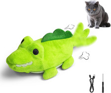 Interactive Cat Toys for Indoor Cats   Auto Moving Alligator with 360  Random Mo