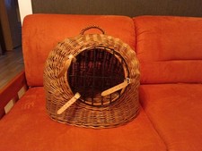 Katzenkorb Weide Transportkorb Katzenhöhle Rattan Tiertransport Korb 