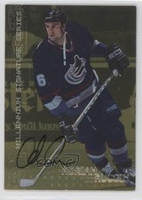 1999-00 ITG Be A Player Millennium Signature Series Gold Adrian Aucoin Auto 0a2