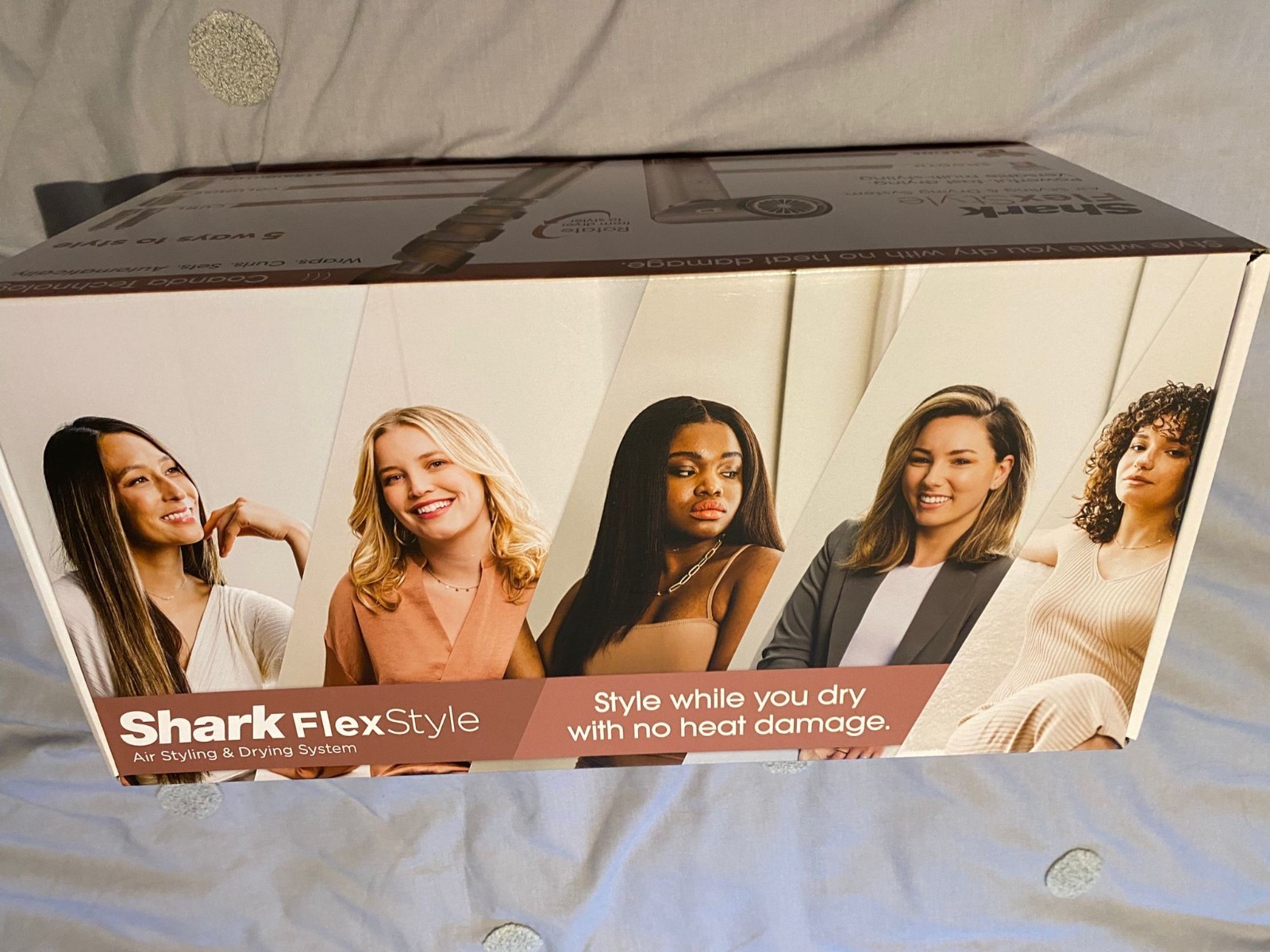 Shark FlexStyle 5-in-1 Air Styler Hair Dryer with Storage Case - stone