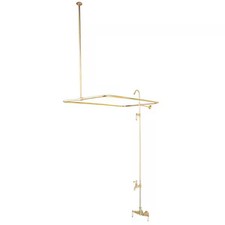 Wall-Mount Clawfoot Tub Faucet, Standard, 3-3/8", 2, Tub Wall Mount, Polished