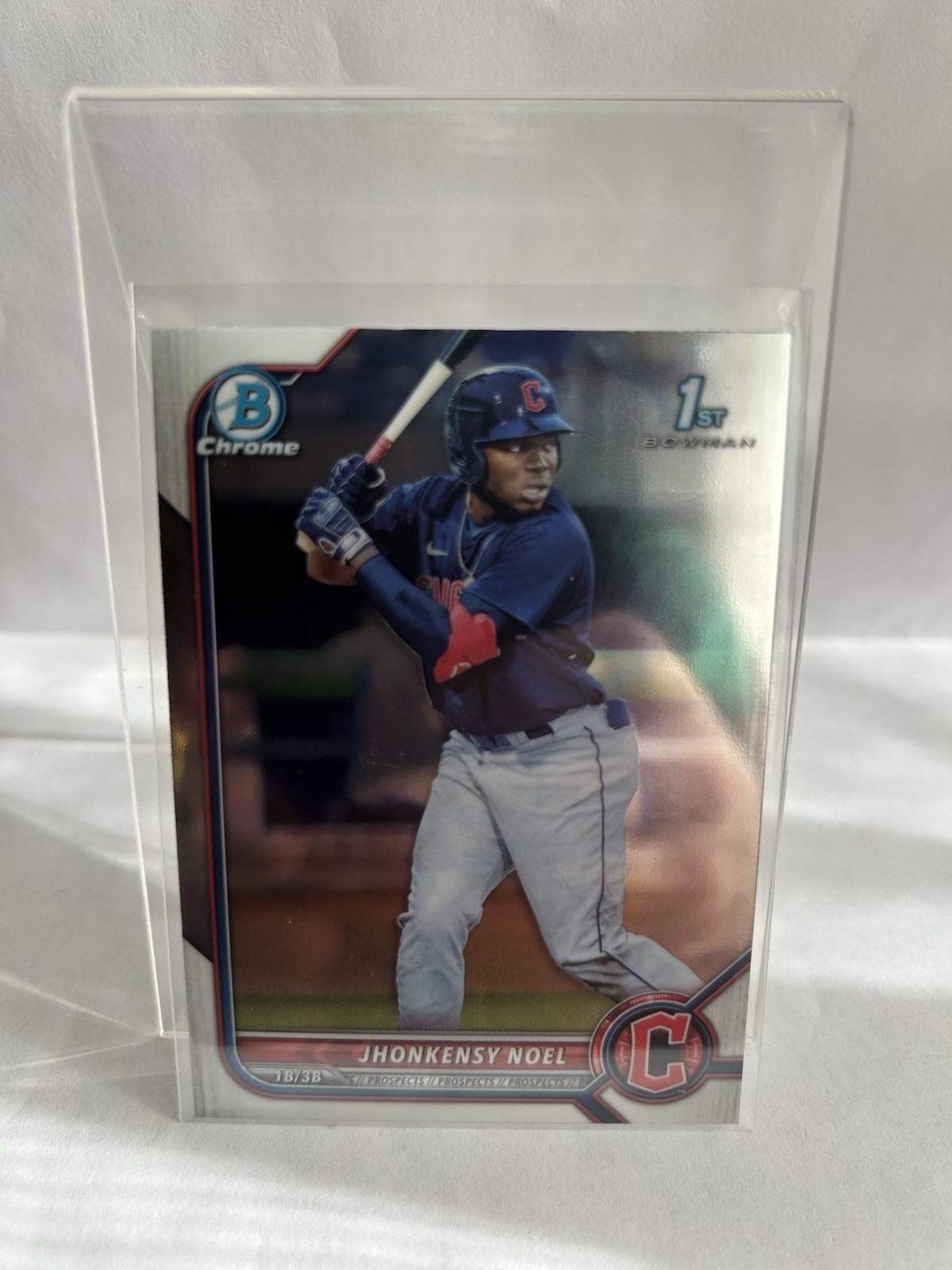 2022 Bowman #BCP-2 1st Jhonkensy Noel Chrome Prospects Cleveland Guardians