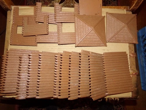 MARX FORT APACHE PLAYSET PLASTIC FORT  WALLS, BUILDING PARTS