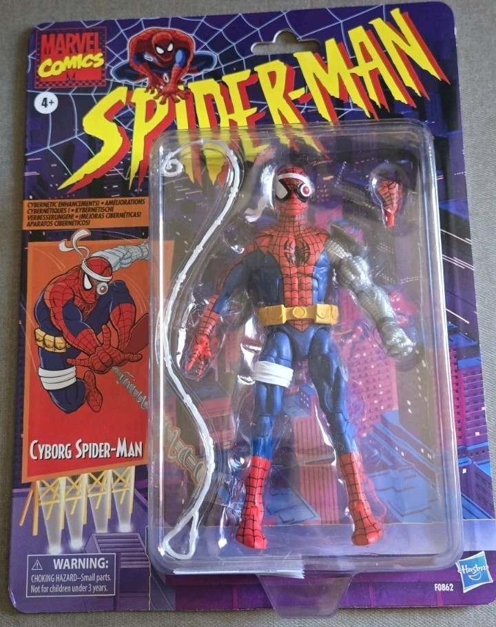 Hasbro Marvel Retro Cyborg Spider-Man 6" Action Figure 
