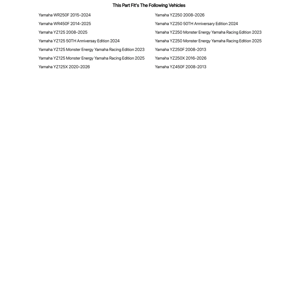 Buje de motocicleta Tusk Impact - rojo delantero para Yamaha WR450F 2014-2023 Foto 4 de 4