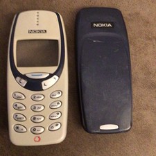 Genuine Original Nokia 3310 3330 Housing Front Fascia Case, Battery Cover Keypad