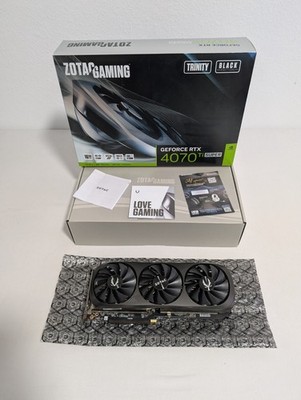 zotac gaming nvidia geforce rtx 4070 ti super 16GB trinity black edition