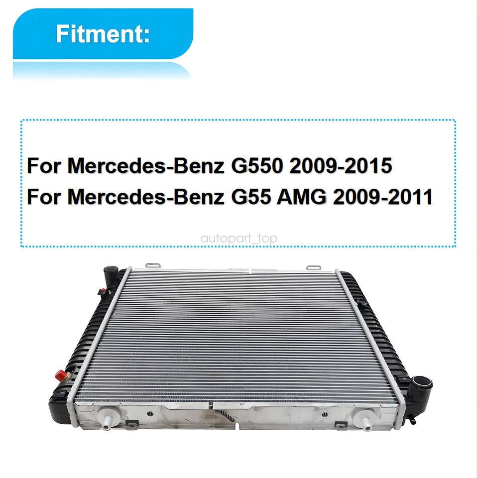 Radiator Assembly 4615000102 For Mercedes Benz G55 G550 G Class Wagon 463 09-15 - Image 3 of 4