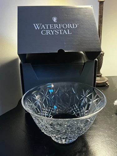 Vintage Waterford  10" BALMORAL Large Lead Crystal Centerpiece Bowl - NEW in Box