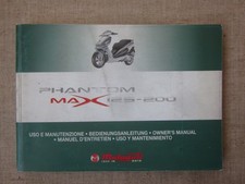Malaguti Phantom Max 125 - 200 Original Maintenance User Manual IT DE EN FR ES