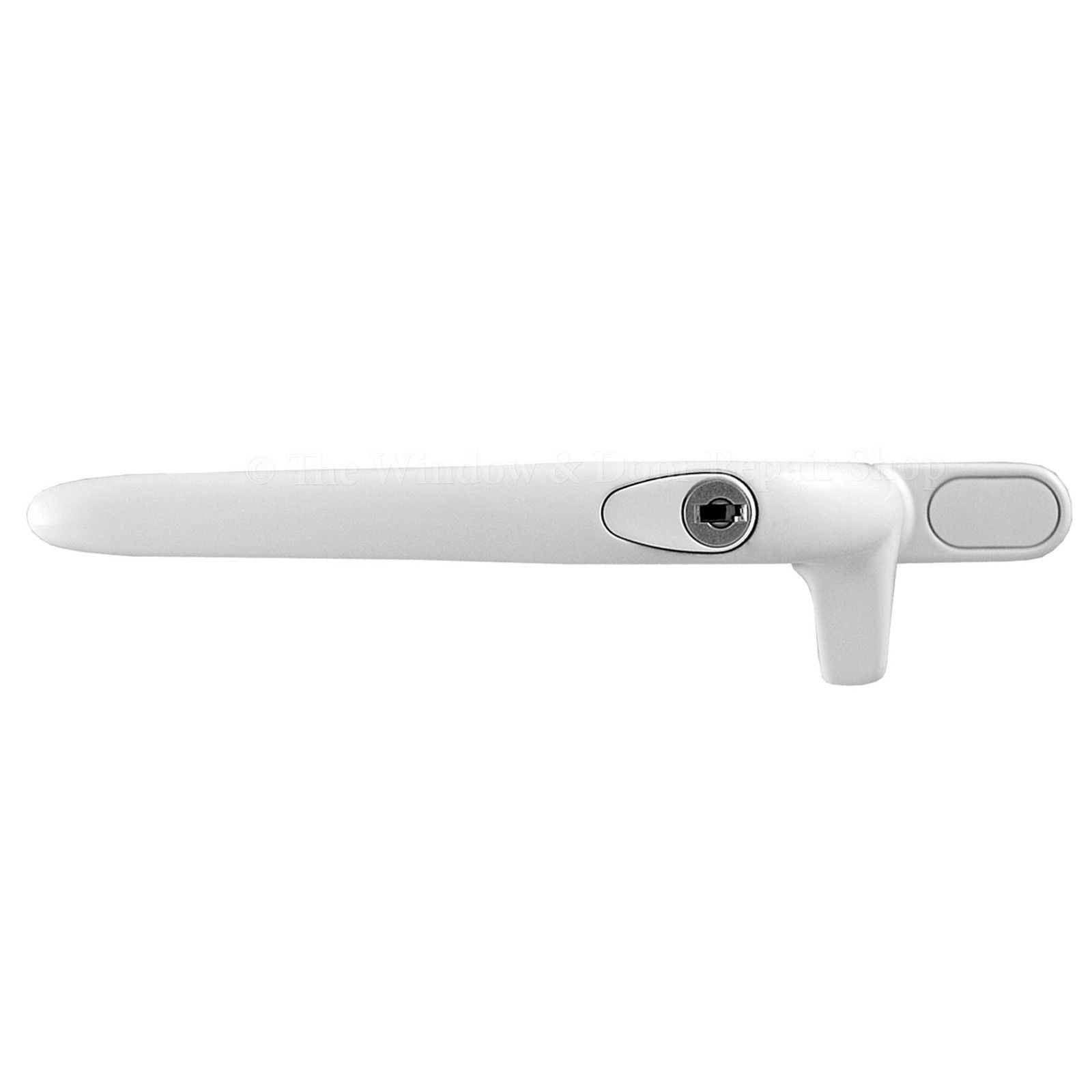 Yale Virage White Cockspur UPVC Window Handle Left Hand 21mm Backset Stack
