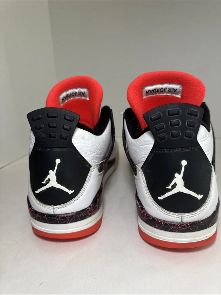 Talla 11 - Jordan 4 Retro Pale Citron Bright Crimson 2019 (308497-116) Sin caja Foto 2 de 4