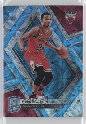 2018-19 Panini Spectra Neon Blue Prizm 64/75 Wendell Carter Jr #18 Rookie RC 5c9