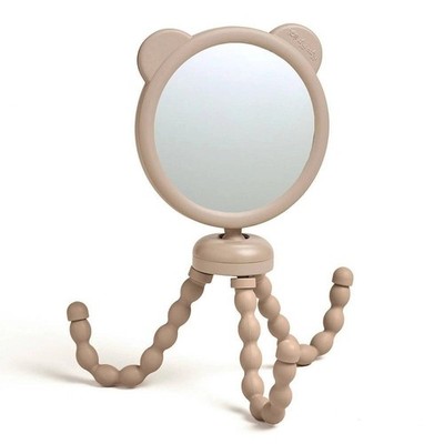 Itzy Ritzy Peek Stroller Mirror With Flexible Wraparound Legs Adjustable Beige