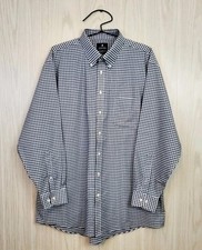 STAFFORD TRAVEL Wrinkle Free Oxford Fitted 18 34 - 35 Long Sleeve Button Down