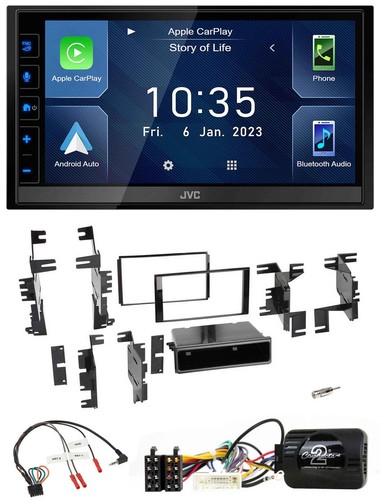 JVC DAB Bluetooth Lenkrad USB 2DIN Autoradio für Nissan Quest Titan Versa Note X