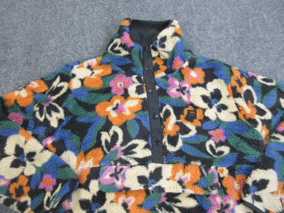 Chaqueta Sherpa Billabong Pullover Mujer XL Floral Polar Adventure Division Foto 3 de 4