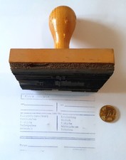 S195) Alter DDR Stempel  Kurzbrief Ohne Anschreiben Gummistempel  Fahlberg List