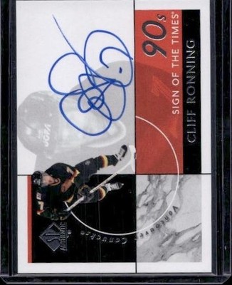2021-22 SP Authentic - Sign of the Times 1990s Cliff Ronning #ST90