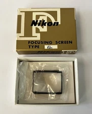 NIKON F/F2 "G1" FOCUSING SCREEN w/CASE, BOX & INSTRUCTIONS NOS