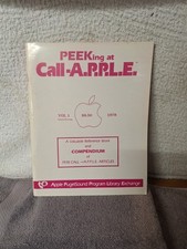 Vintage PEEKing At Call A.P.P.L.E VOL 1 1978 Apple Pugetsound Program Library