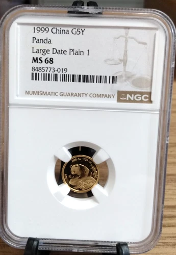 1999 Chinese Gold Panda 1/20 oz — photo from the most recent tracked eBay sale