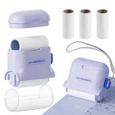 150 Sheets Mini Lint Roller Set Portable Travel Essentials Pet Hair Rollers f...