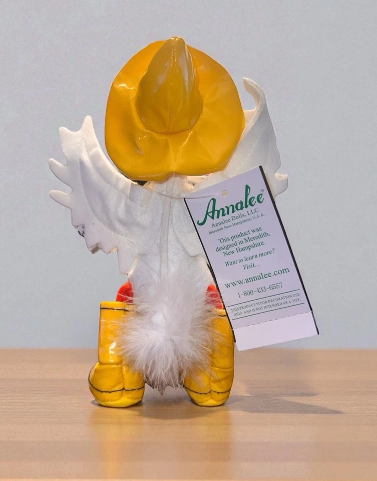 Pollito Annalee Pascua Primavera vestido con botas de lluvia y sombrero 8"H Foto 3 de 3