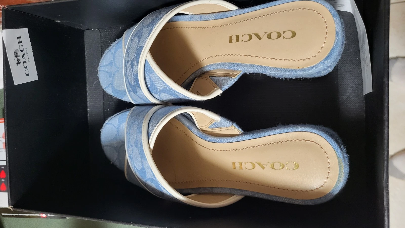 Scarpe eleganti Coach Sloan Sig espadrillas da donna taglia 6 5