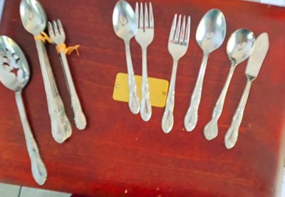 Oneida Wm A. Rogers stainless flatware - Rose pattern 