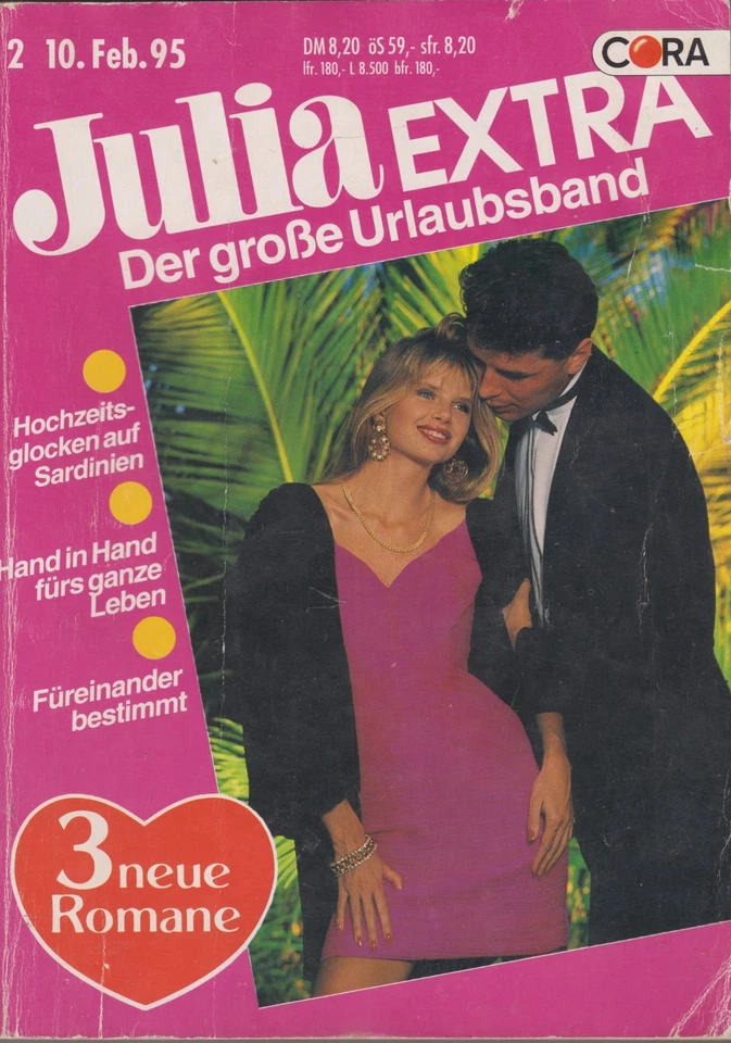 Julia Extra Der große Urlaubsband Nr. 105 Cora 3 neue Romane 300 g Siehe Scann - Bild 1 von 1