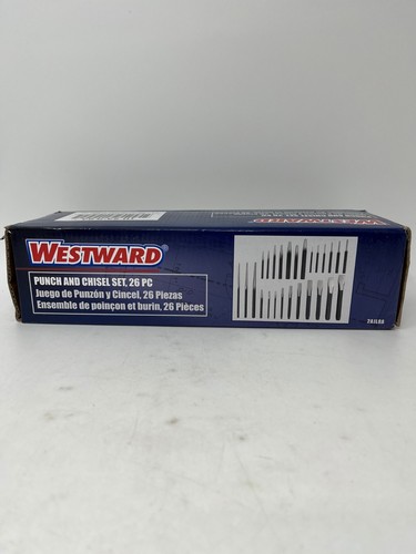 Westward 2AJL8A Steel Punch And Chisel Set 26 PC New Free Shipping - Picture 2 of 5