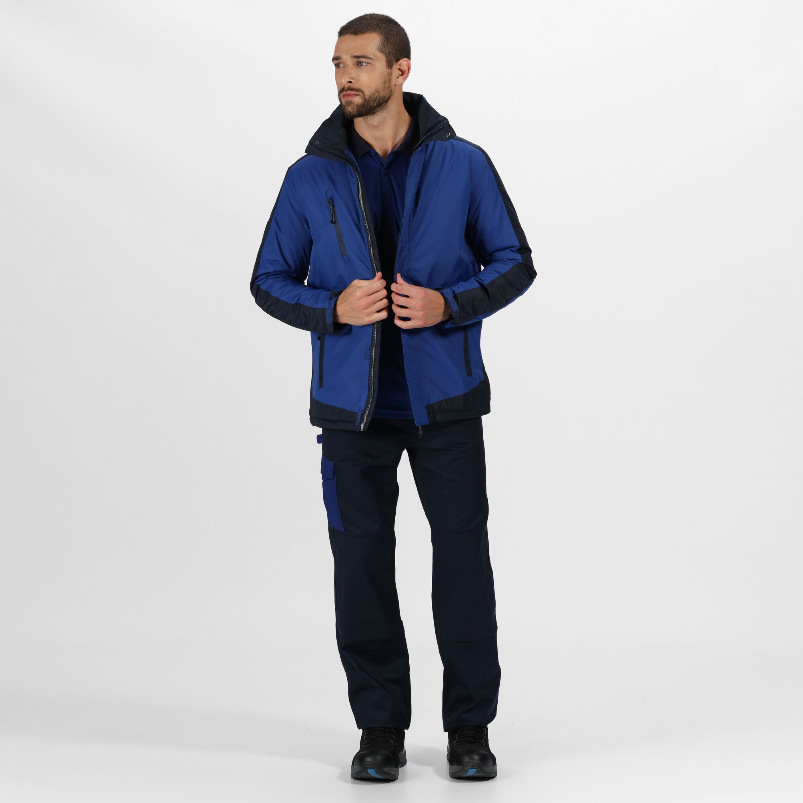 Imperméable Regatta Homme Gris Taille S - Capuche, Poches, Doublé - Occasion TBE