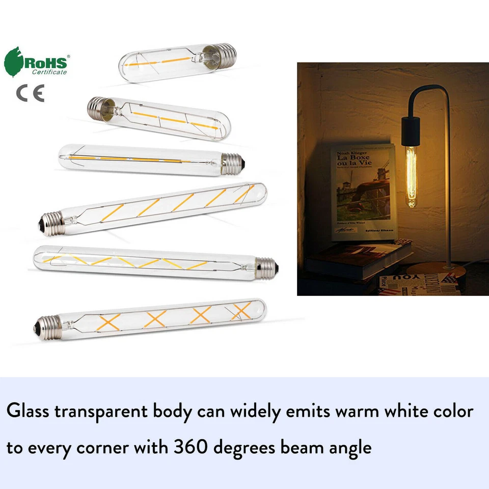 220V E27 T30 Vintage Retro LED Light Bulbs Lamp Warm White 6W 4W 2W Filament RML - Image 2 of 4