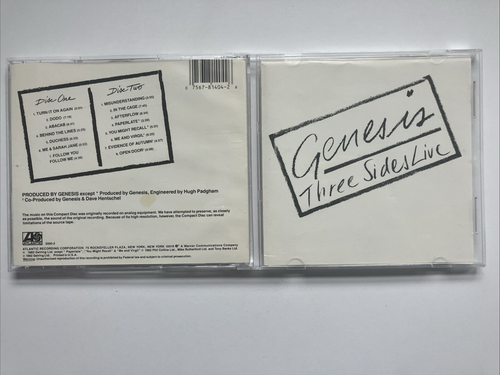 Three Sides Live- Genesis CD - Import - Made in Japan