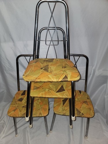 Vintage Childs Metal Chairs VERY Rare 1960’s Good Condition Set Of 4