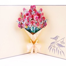 Flower Bouquet Pop Up Cards