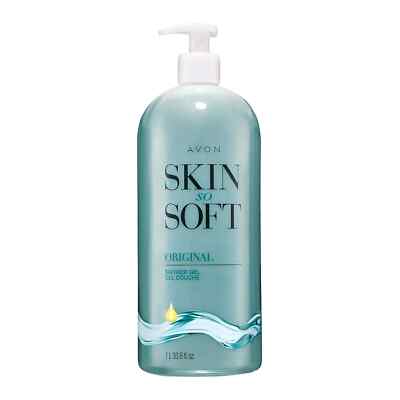 AVON SKIN SO SOFT ORIGINAL SHOWER GEL JUMBO SIZE WITH PUMP  33.8OZ