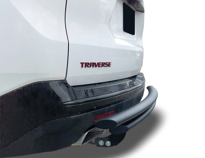 Protector de parachoques trasero doble capa negro se adapta a: Chevrolet Traverse 2018-2024 Foto 4 de 4