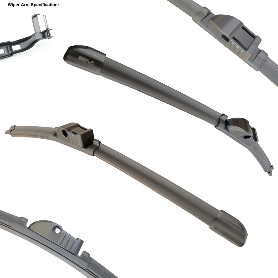 Front Windshield Wiper Blade For MERCEDES-BENZ C300 C63 AMG 2008-13 E250 2014 - Image 3 of 4