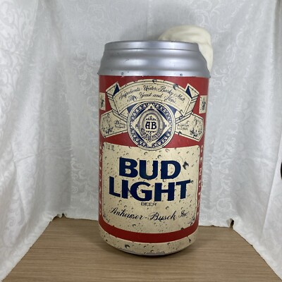 87年製 BUD LIGHT Vintage 1987 Budweiser BUD LIGHT 1/2 Beer Can Blow Mold