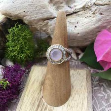 Designer Inspired Pink Frost Cz Solid Sterling Silver Ring Ring