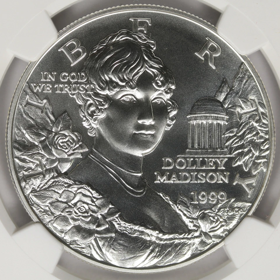 1999-P Dolley Madison  Silver Dollar $1 NGC MS70 - Image 3 of 4