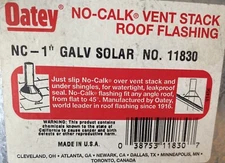 OATEY 11830 - Oatey - No-Calk Vent Stack Roof Flashing NC- 1”