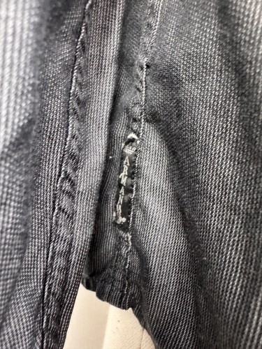Armani Jeans Gray Long Sleeve Pocket Casual Button Down Shirt Sz M - Picture 17 of 22