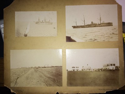 HENRI MAIRET - DSCHIBUTI Vier Fotos, aufgenommen in der Reede von Dschibuti Ende des 19. Jahrhunderts