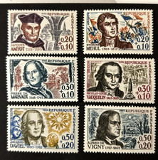 Timbres France série Célébrités 1963 , N°1370 à 1375 neufs**